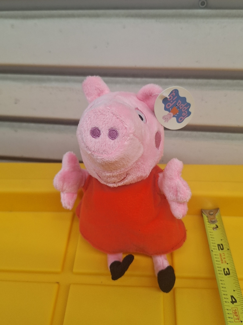 Peppa Pig Plush Toy - Pink Soft Plush with Red Dress